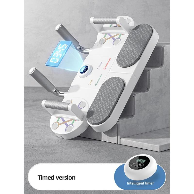 Advanced 3-In-1 Full-Body Training Platform — Improve Form, Next-Level Total Body Strength Board — Designed for Cleaner Push-Ups, Stronger Planks, and Versatile Resistance Band Training in One Compact System!