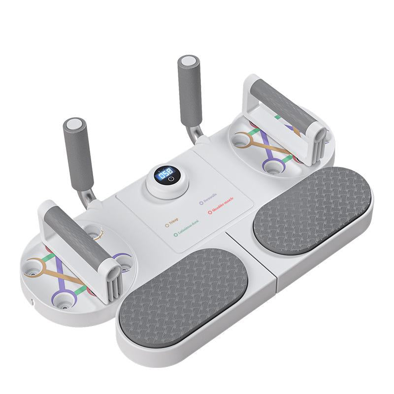 Advanced 3-In-1 Full-Body Training Platform — Improve Form, Next-Level Total Body Strength Board — Designed for Cleaner Push-Ups, Stronger Planks, and Versatile Resistance Band Training in One Compact System!